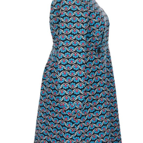 EUC Eloquii Long Sleeve Patterned Dress Size 18 - Picture 3 of 4